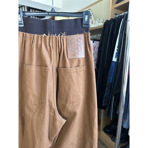 Gathered elastic cinch waist baggy denim - Picture 2 of 7